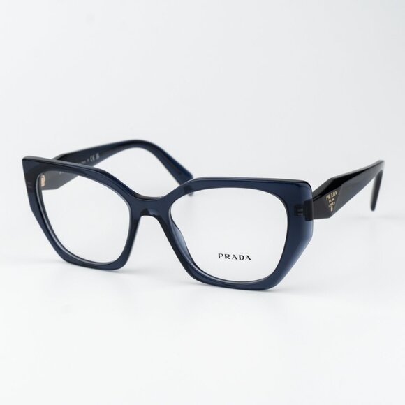 Prada Women Eyeglasses Blue Crystal Cat Eye PR18WV 08Q1O1 BRAND NEW - Picture 2 of 8